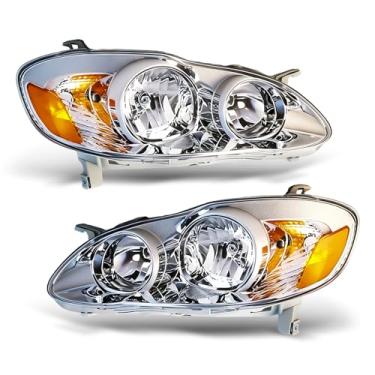 Imagem de waltyotur Substituição para conjunto de faróis Corolla 2003 2004 2005 2006 2007 2008 Faróis Par de faróis esquerda + direita