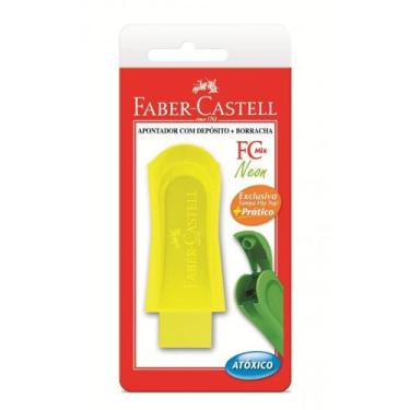 Imagem de Apontador Com Deposito+Borracha Sm/124borszf Faber Blister - 1 - FABER