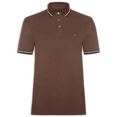 Imagem de Camisa Polo Tommy Hilfiger Tipped Slim Fit Azul Claro-Masculino