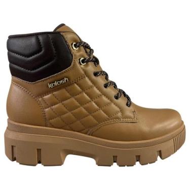Imagem de Bota Coturno Kolosh Feminina Original Tratorada Cano Curto com Cadarço