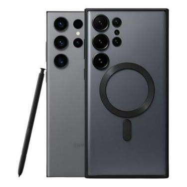 Imagem de Capa Para Samsung S22 Ultra Protecao Camera Magnetica Transp - - Trizl