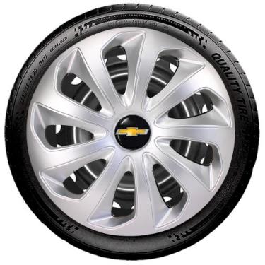 Imagem de Calota Velox Aro 14 Prata Gm Corsa Celta Agile Meriva Prisma - Elitte