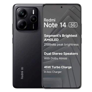 Imagem de Smartphone Xiaomi Redmi Note 14 5G 88GB 256GB,, Preto