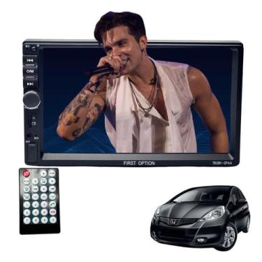 Imagem de Central Multimidia MP5 CarPlay Android Auto 2 Din 7 Polegadas Honda Fi