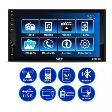 Imagem de Central Multimidia Carro Mp5 Espelhamento Usb Rádio Fm - 8915CM - VISI