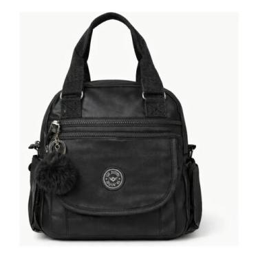 Imagem de Mochila Feminina Casual Delicada Trabalho Moderna Nylon Leve Com Compa