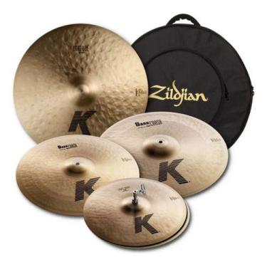 Imagem de Kit de Pratos Zildjian K Series 15hh 17tc 19tc 22lc C/bag Kp100