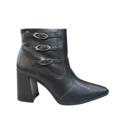 Imagem de Bota Dakota De Cano Curto Social Feminina D0432, 38, Preto, Feminino