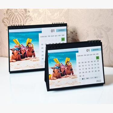 Imagem de CALENDÁRIO DE MESA PERSONALIZÁVEL AUTOCOLANTE FOTO 15x21 - ICAL