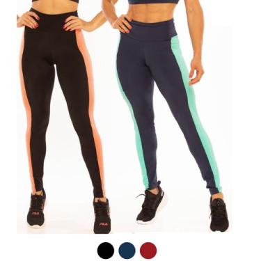 Imagem de Calça Legging Fusô DiPaula Kaka Esportiva Academia Feminino Adulto Mul