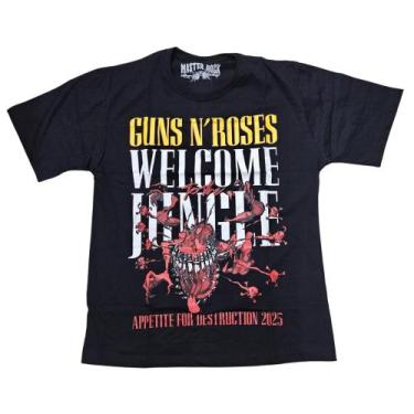 Imagem de Camiseta Guns N' Roses Banda de Rock Blusa Adulto Banda Rock Mr461 - B