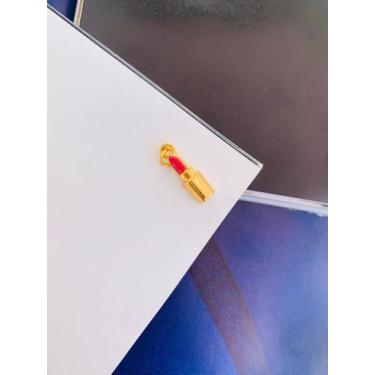 Imagem de Berloques para pulseiras Semi Joia Verniz Italiano Batom esmaltado - D