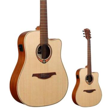 Imagem de Violão Elétrico Folk Tampo Sólido Lâg T70DCE-NAT Natural - Lag