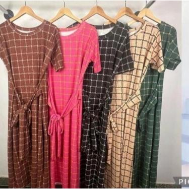 Imagem de Vestido Feminino Midi Elegante MALHA LESE - Dulci, Verde, 46
