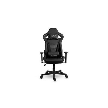 Imagem de Cadeira Gamer XT Racer Taycan, Até 130Kg, Com Almofadas, Braço 3D, Cilindro de Gás Classe 4, Couro PU, Preta - XTR-046