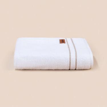 Imagem de Toalha de Rosto Haus Reflexo 50x80cm 100% Algodão 600g-m² Alta Absorção Branco Altenburg