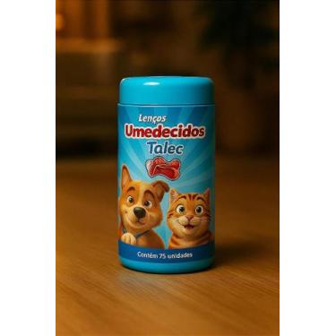 Imagem de Lenço Umedecido para Cães e Gatos - Fragrância Talco - no-brand