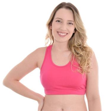 Imagem de Top Com Bojo Modelo Nadador Feminino Selene, G, Pink