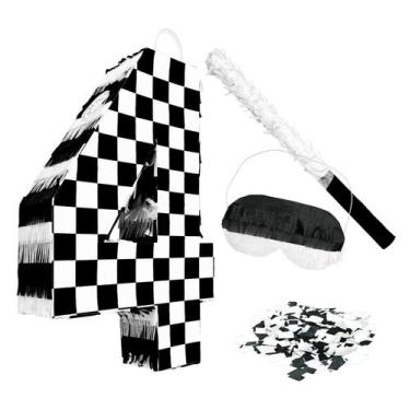 Imagem de Pinhata AVXINSOK Número 4 27x41x8 cm Preto e Branco