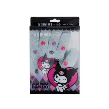 Imagem de Par Luvas Kuromi Esfoliante Corporal para Banho Klass Vough