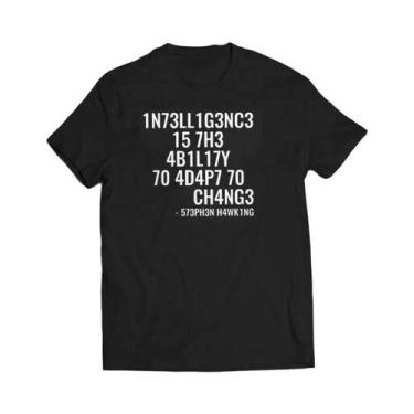 Imagem de Camiseta Masculina Oversized Engraçada Com Estampa Geek Intelligence A