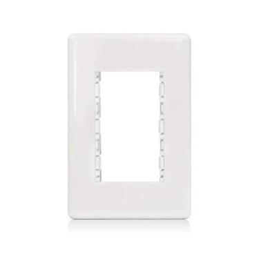 Imagem de Placa Espelho 4x2 3 Módulos 869570 Steck Stella Branco NF-e