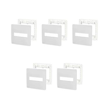 Imagem de Kit 5 Placa 4X4 2 Mód S730201274 Gamma Silver Orion Schneide - Schneid