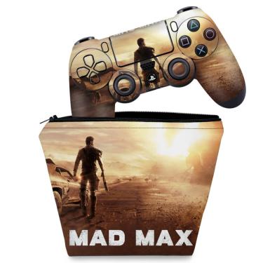 Imagem de Capa Case e Adesivo Skin PS4 Controle - Mad Max