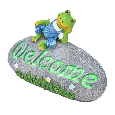 Imagem de Ornamento de jardim, estátua linda luminosa colorida escultura animal vívido para gramado de pátio externo e interior