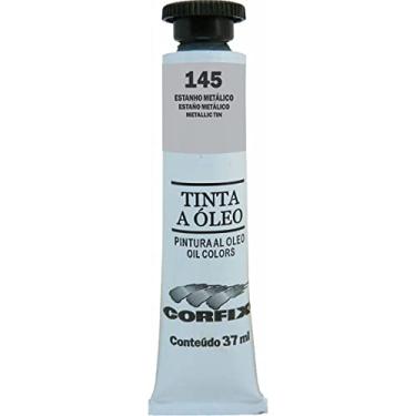 Imagem de TINTA A ÓLEO CORFIX 37ML METÁLICA AVULSO ESTANHO 145
