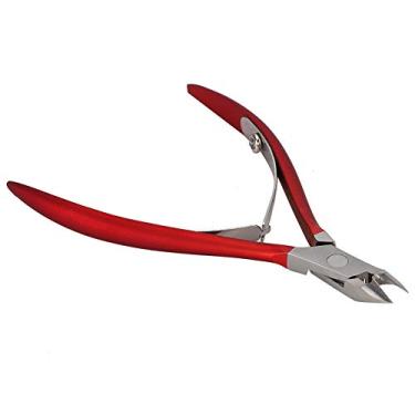 Imagem de Tesoura De Pele Morta Para Unhas De Aço Inoxidável, Cortador De Unhas Para Aparar Unhas Para Remover Calos Removedor De Unhas, Ferramenta De Manicure E Pedicure (Vermelho)