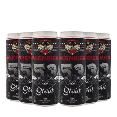 Imagem de Pack 6 Cervejas Wienbier 53 Stout lata 710ml VL