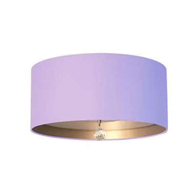 Imagem de Luminária de Teto Plafon Interna Bronze 30x15cm Cor:Lilás5776