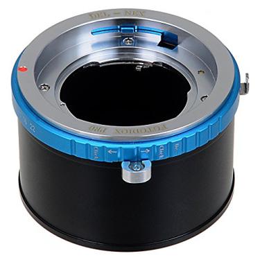 Imagem de Adaptador de montagem de lente Fotodiox Pro com anel de controle de abertura - Lentes de montagem Deckel-Bayonett (Deckel Bayonet DKL) para corpos de câmera Sony NEX e E-Mount (APS-C e Full Frame, como NEX-5, NEX-7 e a7)