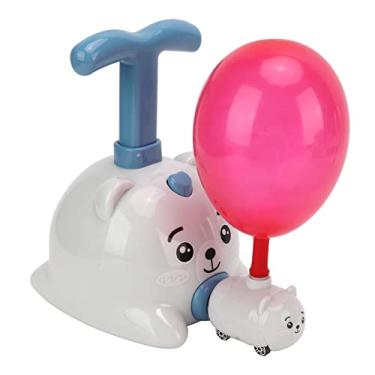 Imagem de Carro aerodinâmico, brinquedo científico, descubra os segredos da ciência, carro lançador de balão de ar quente, casa ecológica.