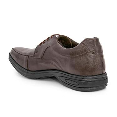 Imagem de Sapato Social couro palmilha Pu BBR2 4510007 marrom Cor:Marrom;Tamanho:41;Genero:Masculino