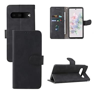 Imagem de For Google Pixel 7 Pro Skin Feel Magnetic Flip Leather Phone Case