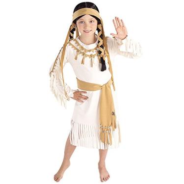 Imagem de Fantasia de princesa nativa americana de luxo para meninas