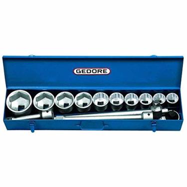 Imagem de Jogo de Soquetes Sextavado e Estriado com Acessórios 14 Peças 36-80 mm - Gedore