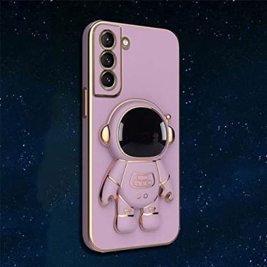 Imagem de Capa de telefone para Samsung Galaxy S22 Ultra Note20 Note10 S21 Plus S20 FE A22 A32 A52 A72 Capa de Astronauta, Roxa, para A71 4G