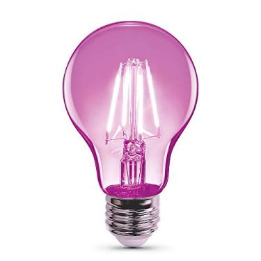 Imagem de Feit Electric - A19/TPK/LED 25W filamento rosa equivalente regulável vidro transparente lâmpada LED colorida