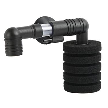 Imagem de Filtro de ar de aquário, filtro de esponja bioquímico de 5 camadas filtro de espuma de tanque de peixes submersível ultra silencioso Bolas de mídia de cerâmica adequada para água salgada de água doce