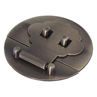 Imagem de Fivela de caixa de bronze, fivela de madeira com proteção contra ferrugem para caixas de joias