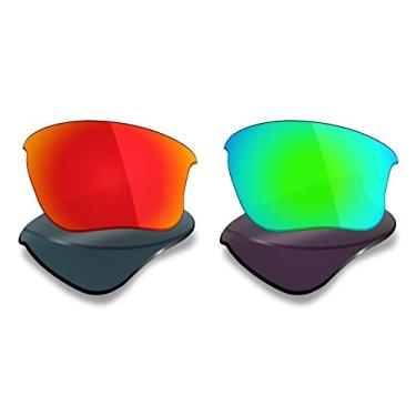 Imagem de Mryok 2 pares de lentes polarizadas de substituição para óculos de sol Oakley Flak Jacket XLJ - Opções