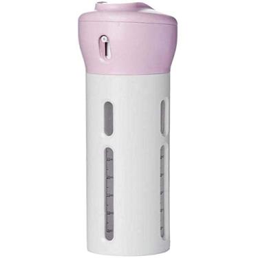 Imagem de Dispenser 4 Em 1 Loção Portátil Shampoo Cremes Rosa Viagens