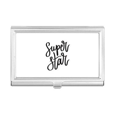 Imagem de Carteira com porta-cartões com citação Super Star