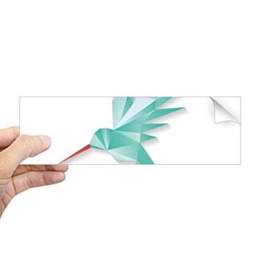 Imagem de DIYthinker Adesivo geométrico abstrato padrão origami retangular, para-choque, notebook, janela decalque