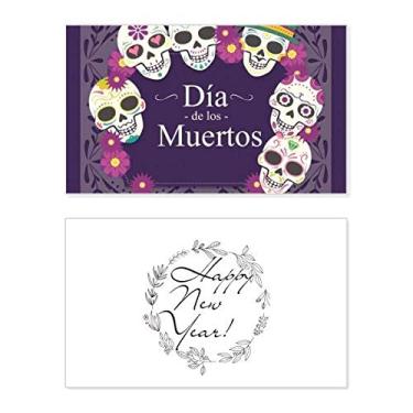 Imagem de Caveira O Dia dos Mortos Ilustração Ano Novo Festival Cartão Bless Mensagem Presente
