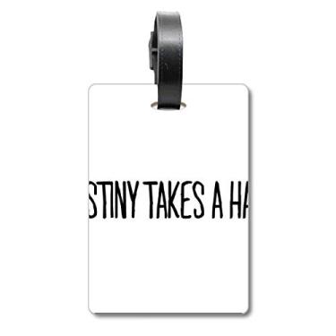 Imagem de Destiny Takes A Hand Mala Etiqueta para Bagagem Cartão de Bagagem Scutcheon Etiqueta