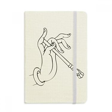 Imagem de Caderno de desenho de linha com palito de mão da Cultura, capa dura de tecido, diário clássico